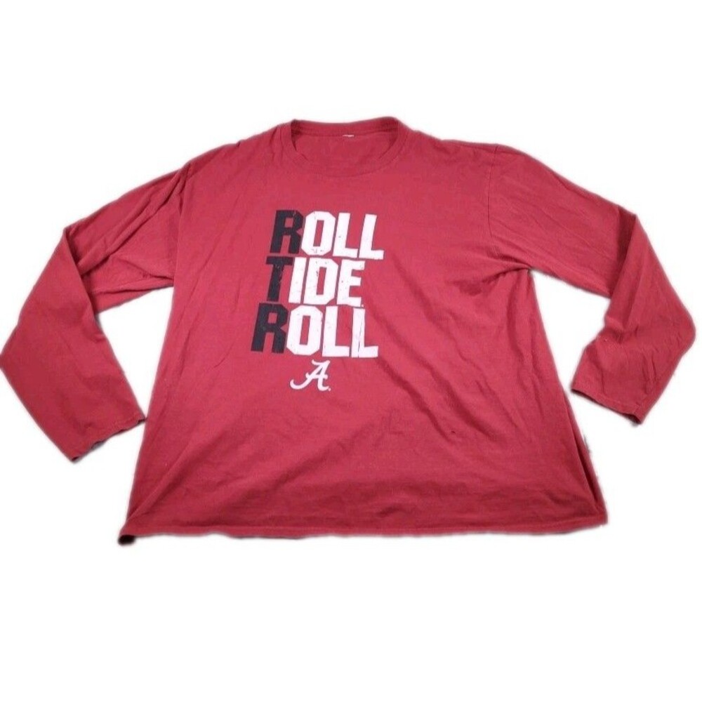 Roll‎ Tide Roll Alabama Collegiate Sz XL T-shirt Long Sleeve Unbranded